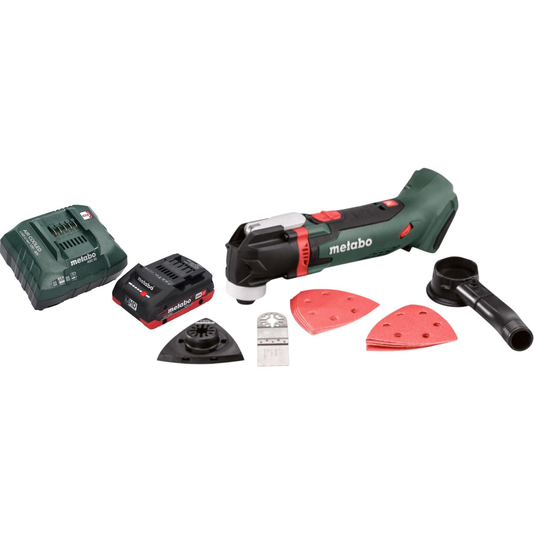 Metabo, Elettroutensile multifunzionale, MT 18 LTX Akku Multitool 18 V OIS / Starlock + 1x LiHD Akku 4,0 Ah + Ladegerät