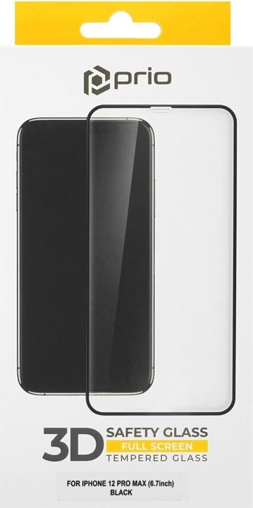 Immagine prodotto prio Protezione dello schermo in vetro temperato premium (1 Pezzo/i, Apple iPhone 12 Pro Max)