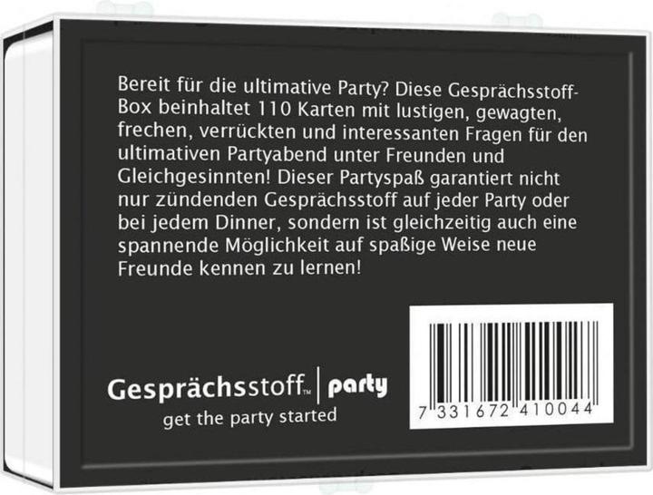 Actual product image Topic of conversation: Party (German, 2 - 8 Players)