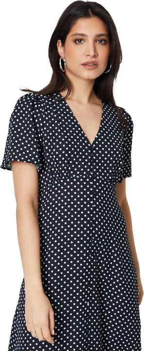 Actual product image Dorothy Perkins Womens/Ladies Spotted Button Through Flutter Midi Dress (40)