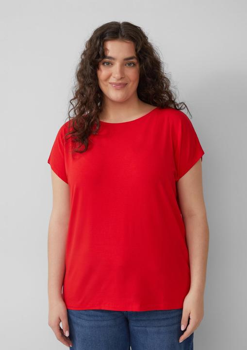 Actual product image S.Oliver T-Shirt Fliessendes Jersey-Shirt mit überschnittenen Schultern (48)