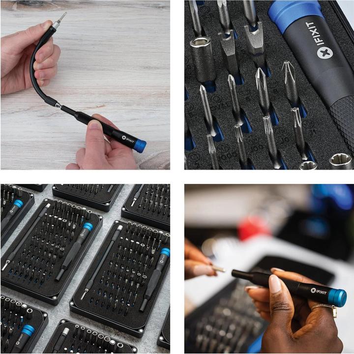 Actual product image iFixit Maco Precision Bit Set (Hexagon socket TX, Screw slot, Hexagonal, Tri-wing)