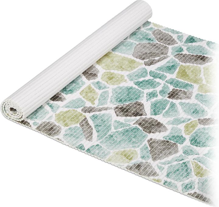 Beige, Türkis, Weiss