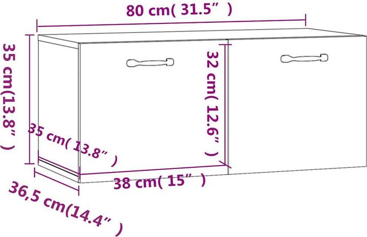 Immagine prodotto vidaXL Minda (80 x 35 x 35 cm)