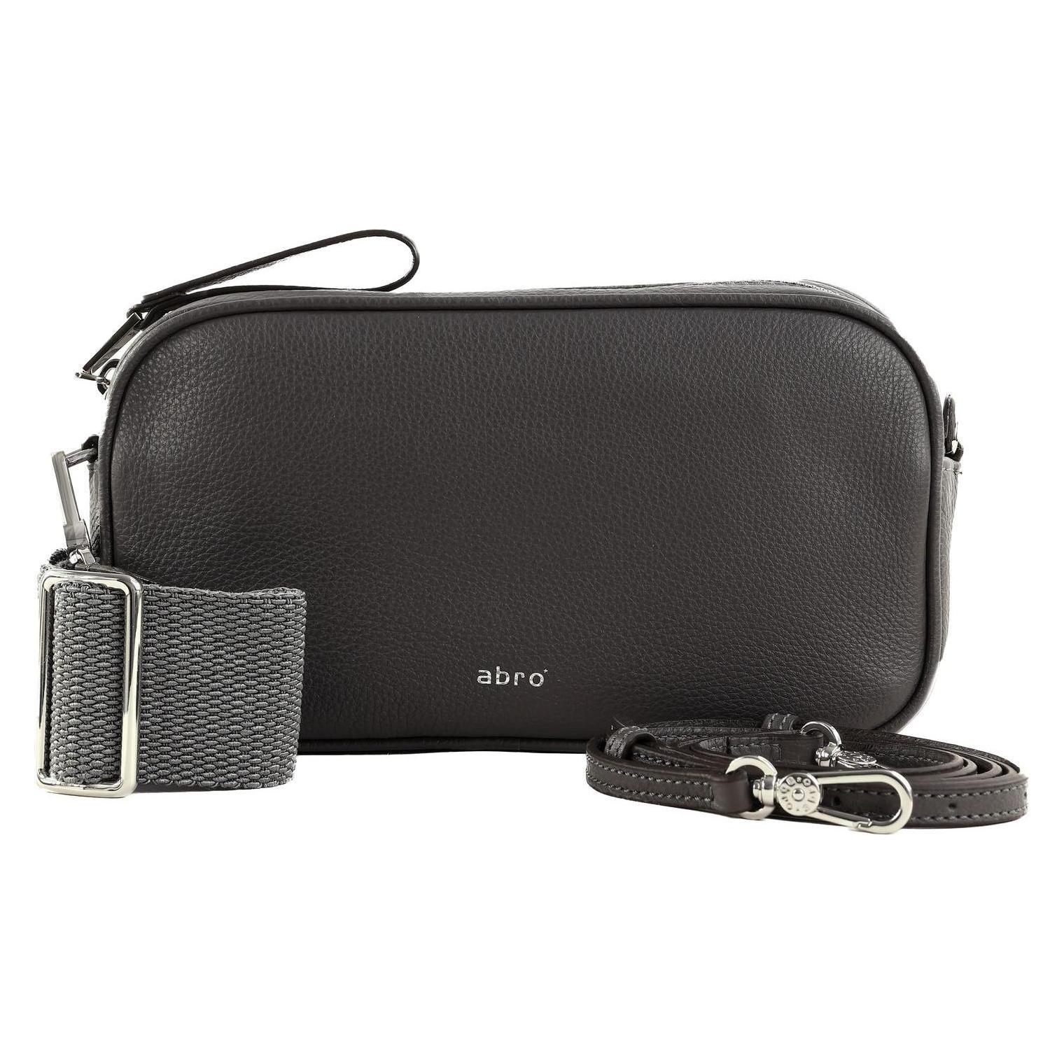 Abro, Damen, Handtasche, Leather Dalia Crossbody Bag Tina, Grau