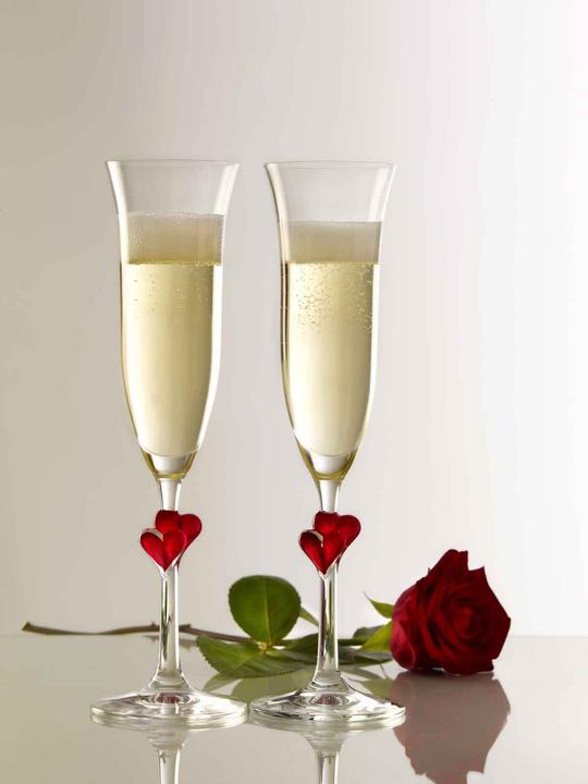 Produktbild Stölzle Sektkelch L'Amour 17,5cl H24,2cm Ø7cm 2er Set (17.50 cl, 2 Gläser, Sektgläser)