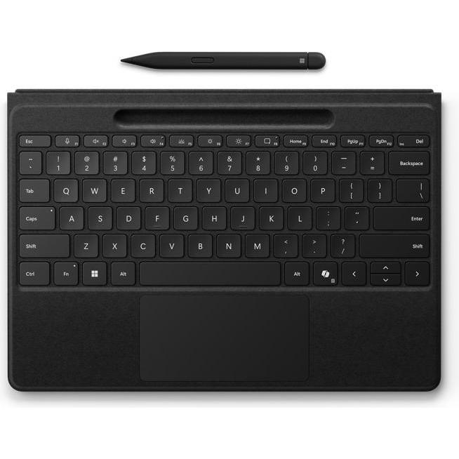 Microsoft MS Srfc Pro Flex KB w Slim Pen CM SC Black Spain, Stylus, Schwarz