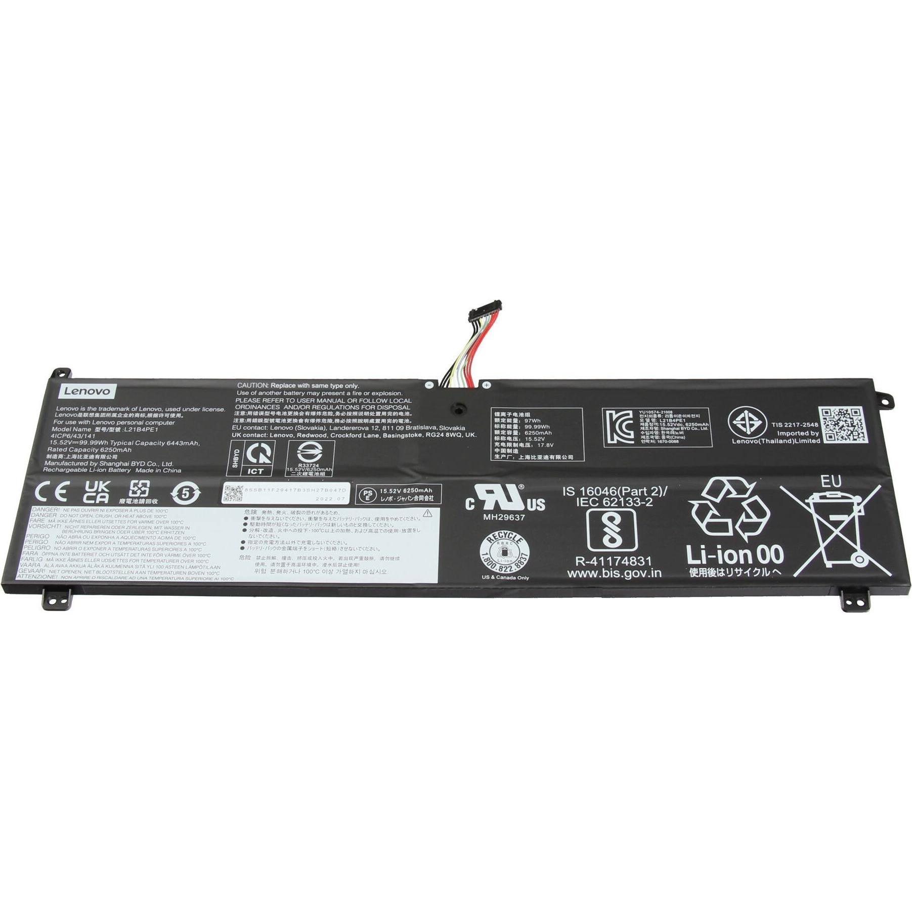 Lenovo SB11F29419 (4 Zellen, 6443 mAh), Notebook Akku