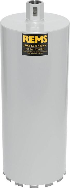Image du produit Rems 181475 R 181475 UDKB-LS 182x420xUNC 1 1/4 Diamant-Bohrkrone Lasergeschweisst Trocken/Nass (182 millimètres)