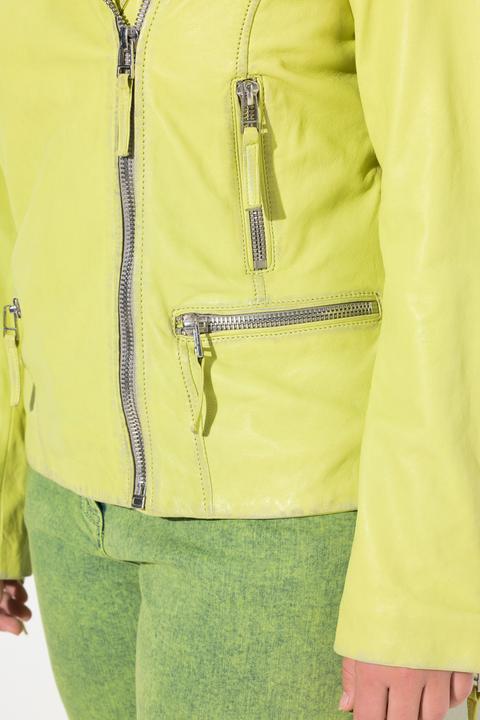 Produktbild Angel of Style Leder-Bikerjacke, echtes Leder, Farbe, Langarm (46)