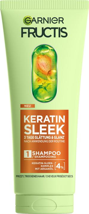 Garnier Kératine Sleek (200 ml, Shampoing liquide)