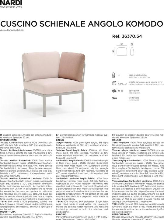 Immagine prodotto Nardi lido (58 x 22 cm)