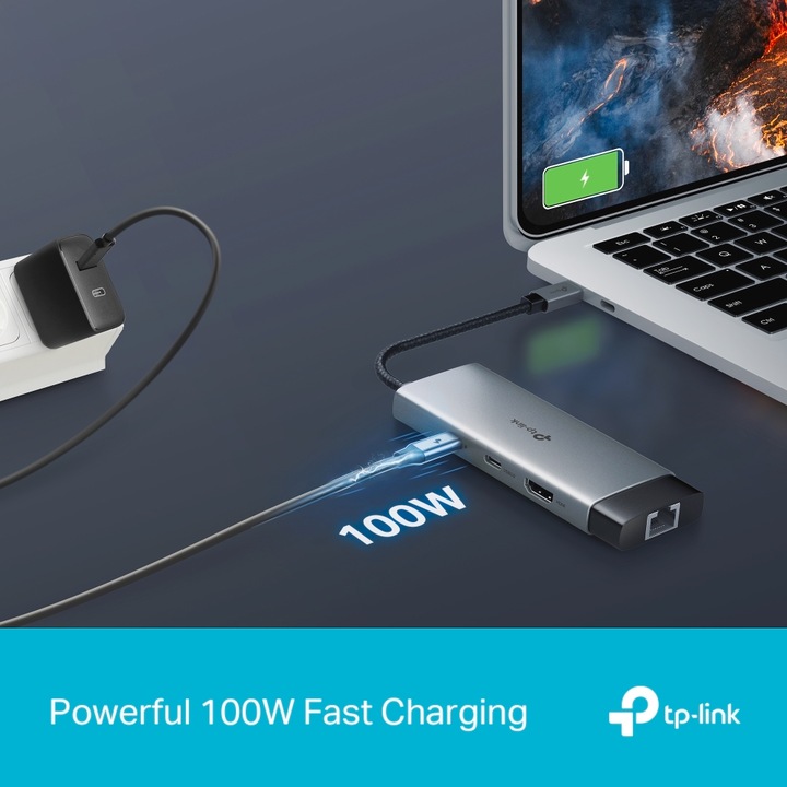 Actual product image TP-Link USB Hub USB Type-C 6-Port Hub UH6120C (USB-C, 6 Ports)