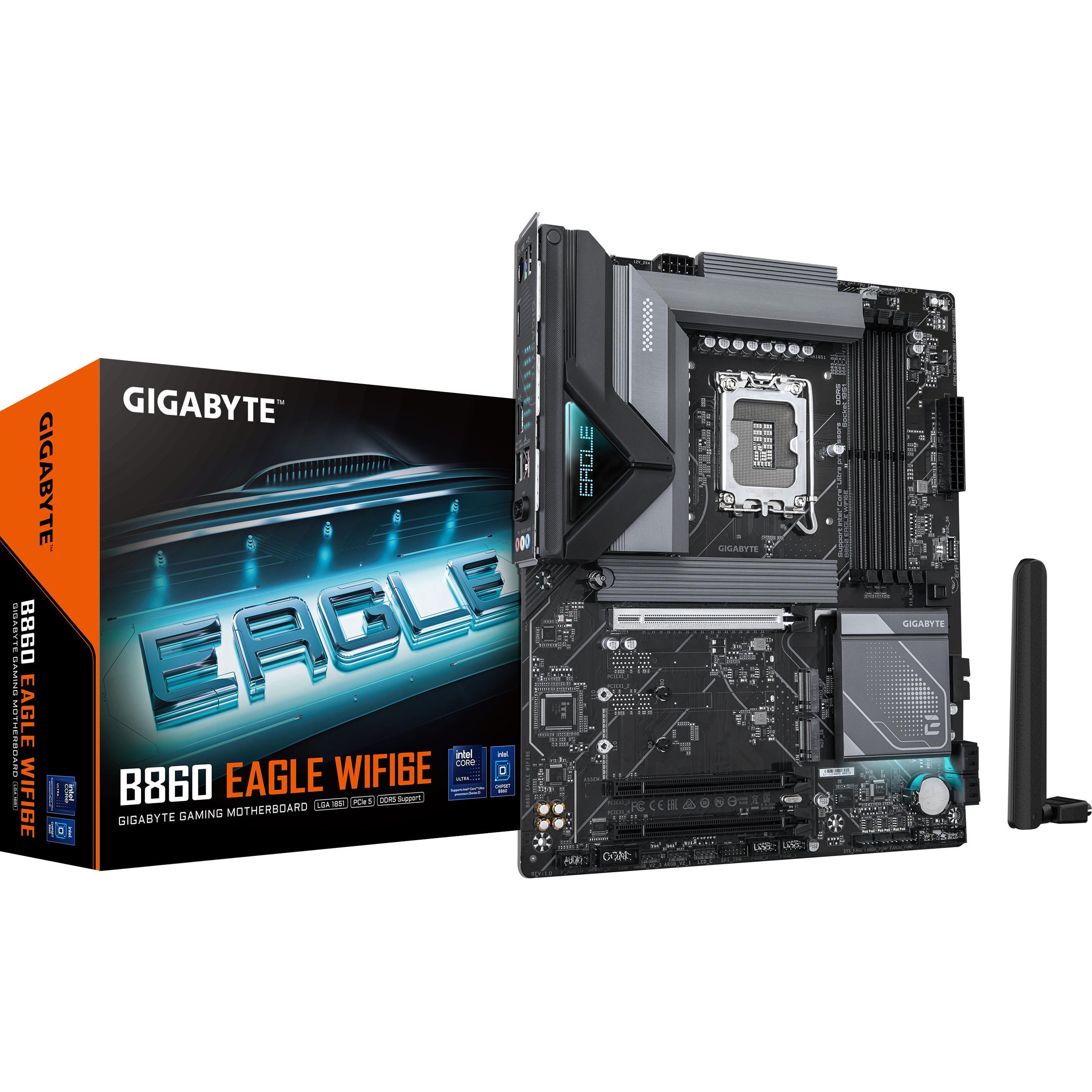 Gigabyte MB GBT Intel 1851 B860 EAGLE WIFI6E (Socket S1, Intel B860, ATX), Mainboard