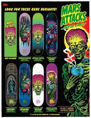Produktbild Santa Cruz Mars Attacks Mystery Pack (8.25")