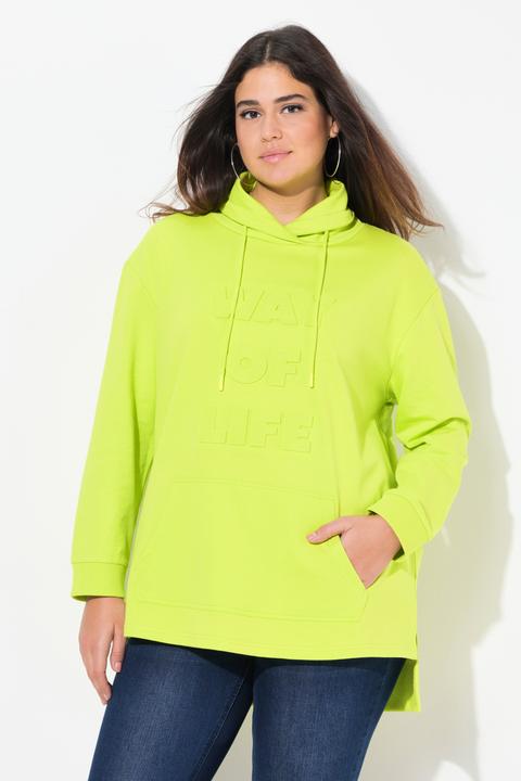 Produktbild Ulla Popken Sweatshirt, 3D-Prägung, Oversized, Stehkragen, Langarm (50, 52)