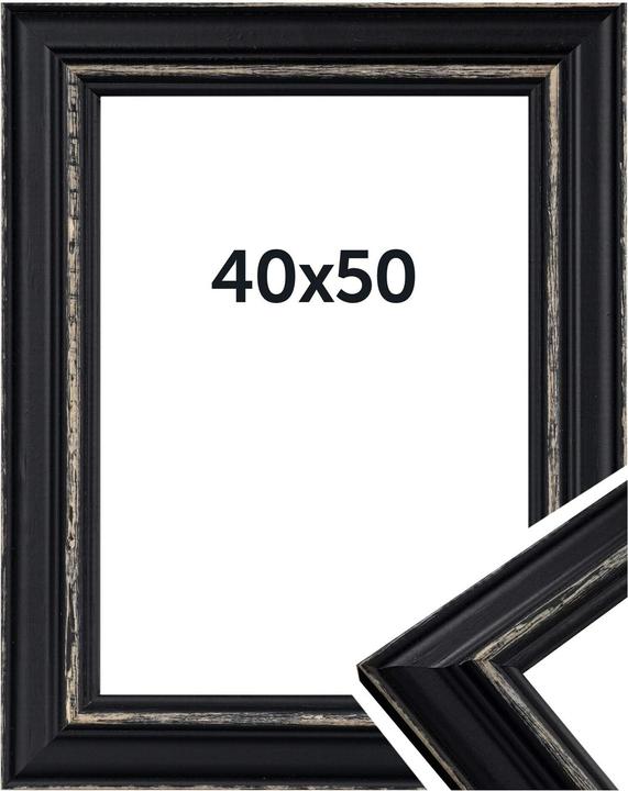 Immagine prodotto Dörr Bilderrahmen Boho, Schwarz, 40 x 50 cm, Bildformat (40 x 50 cm)