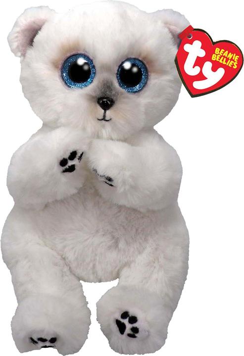 Produktbild Ty Beanie Babies Bellies Wuzzy Bear White 15cm (17 cm)