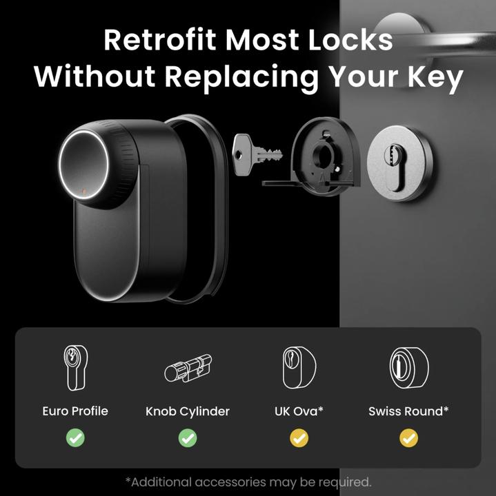 Produktbild SwitchBot Smart Lock Ultra (Fingerabdruck, Smartphone, Elektronische Zahlenkombination)