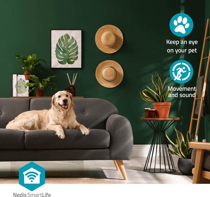 Actual product image Nedis SmartLife Indoor Camera Wi-Fi - Black (1920 x 1080 Pixels)