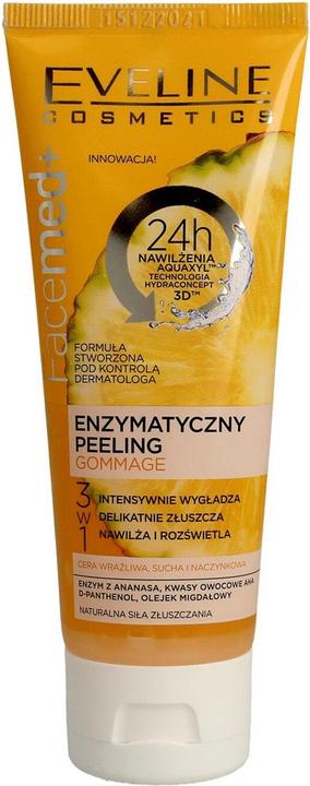 Actual product image Eveline Facemed+ Entymatic Peeling Into Dry. Sensitive And Capillary Skin Gommage 50Ml (Cleansing scrub, 75 ml)