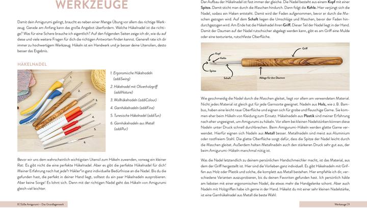 Nährwerte und Zutaten Süsse Amigurumi – Das Grundlagenwerk (Deutsch, Simone Conrad, Inga Borges, 2023)
