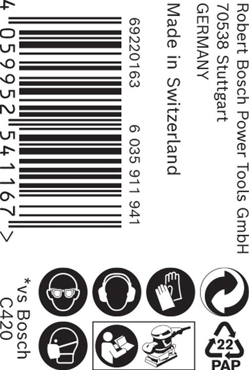 Image du produit Bosch Professional Zubehör Rouleau abrasif Expert M480, 93 mm, 5 m, G 120 (120)