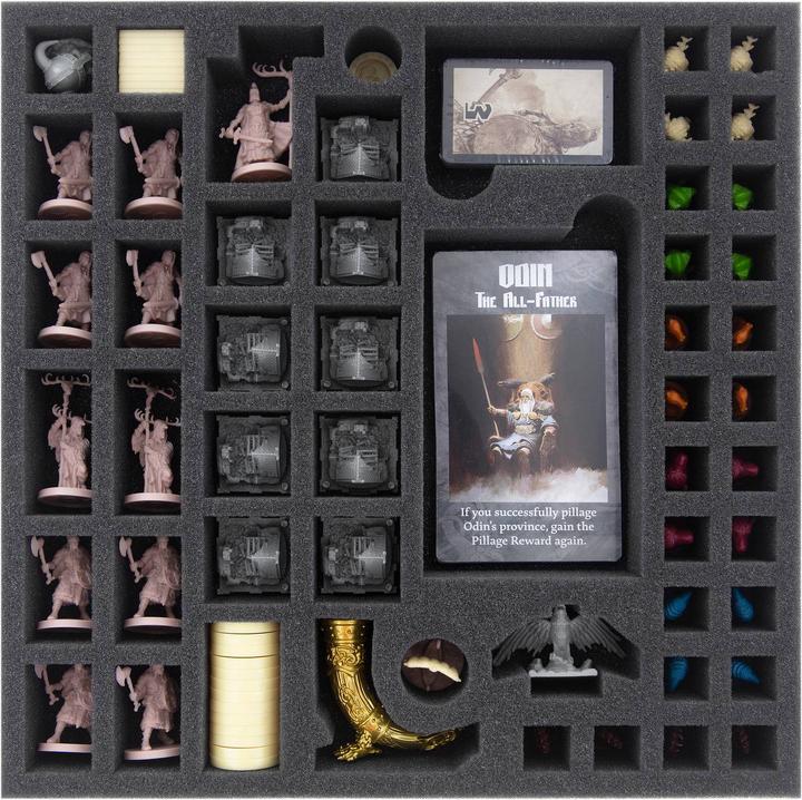 Actual product image Feldherr AG41SET - Foam Tray Set for Blood Rage Digital - Physical Viking Pledge, Promo Game Box (Plastic)