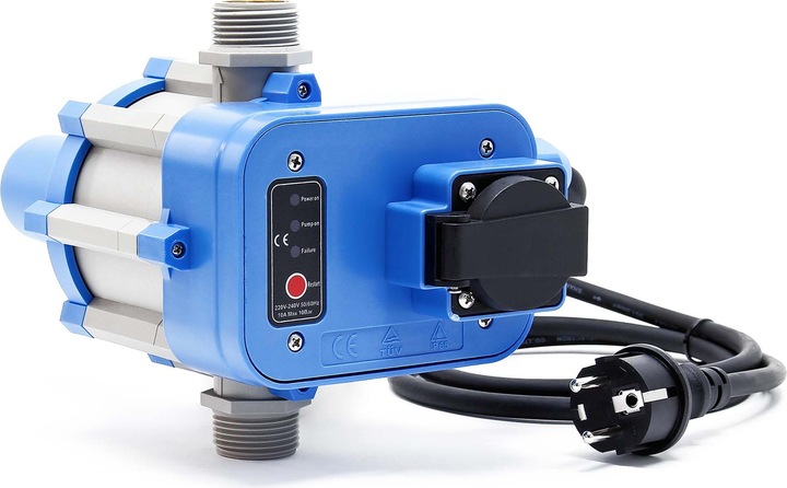 Produktbild Wiltec Druckschalter EPC-1.1 230V 1-phasig Pumpensteuerung Hauswasserwerk (Hauswasserpumpe)