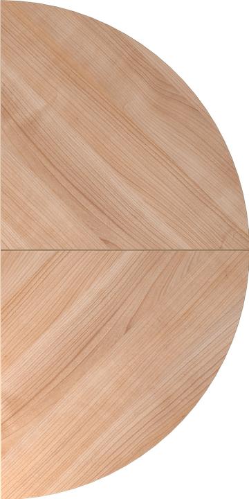 Actual product image Hammerbacher Add-on table 2xquarter circle/STF walnut