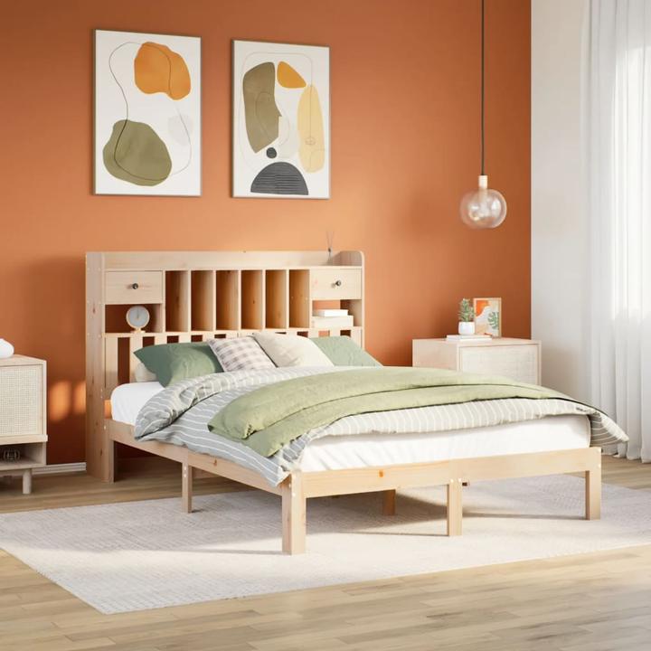 Produktbild vidaXL Bett mit Regal (140 x 200 cm)