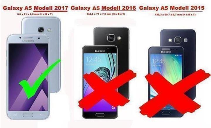 Produktbild Cadorabo Flip mit Struktur Hülle (Samsung Galaxy A5 (2017))