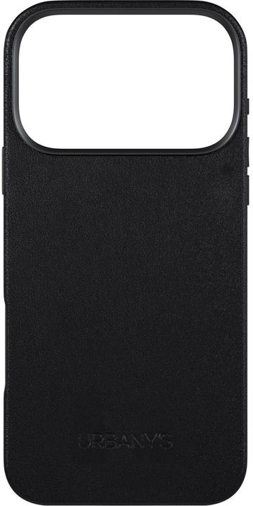 Urbany's MagSafe Backcover aus veganem Leder Schwarz (Apple iPhone 17 Pro Max)
