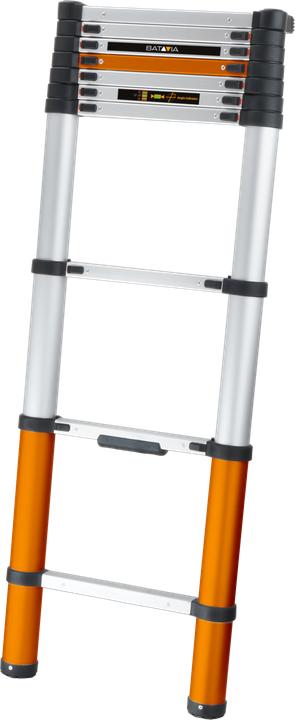 Actual product image Batavia Telescopic ladder 2.93m - Softclose & Anti -slip - Giraffe Air - Suitable for inside and outside.Lig (Telescopic ladder, 293 cm)