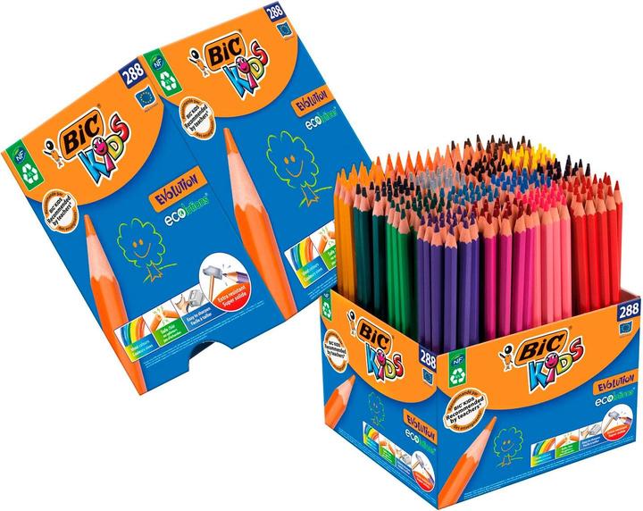 Actual product image Bic Evolution Class Pack colored pencils (288 x)