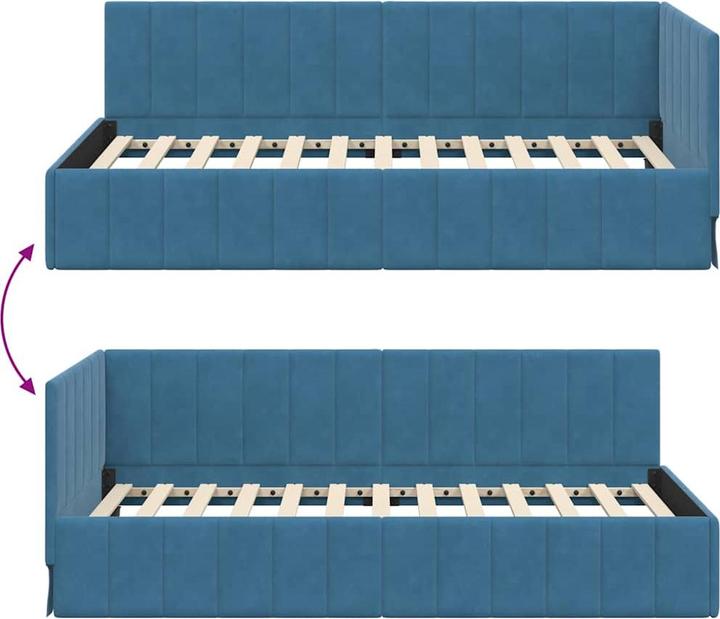 Image du produit vidaXL Eckbettgestell (90 x 200 cm)