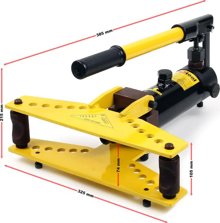 Produktbild Wiltec Rohrbiegegerät 6t hydraulisch Rohrbiegemaschine Ø6,35-25,4mm Rohrbieger
