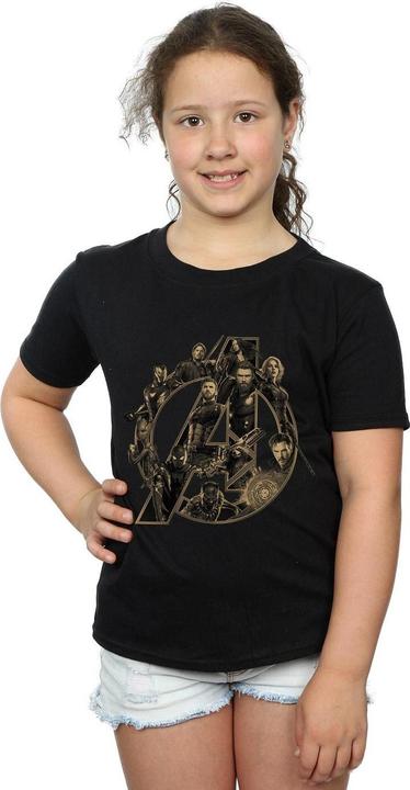 Image du produit - T-shirt AVENGERS INFINITY WAR LOGO - Fille (140, 146)