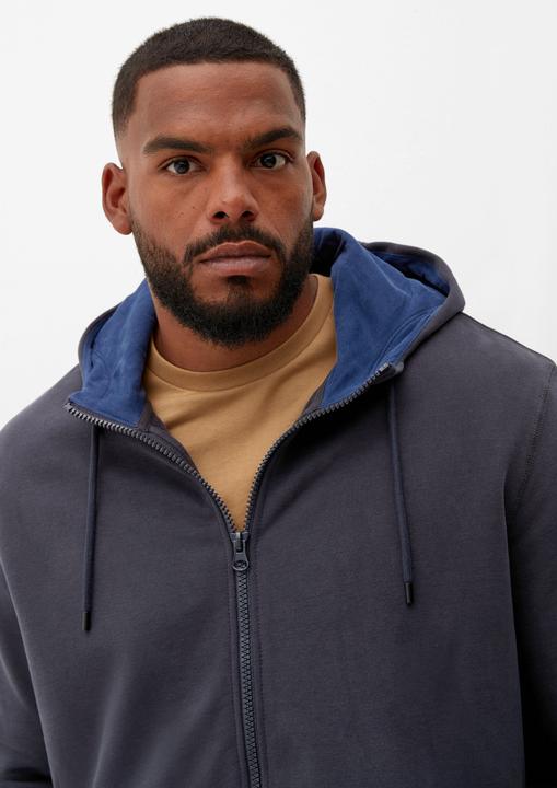 Produktbild s.Oliver Sweatshirt Jacke Sweatjacke mit Kapuze (3XL)