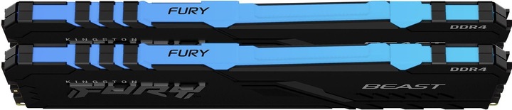 Actual product image Kingston FURY Beast RGB (2 x 8GB, 2666 MHz, DDR4-RAM, DIMM)