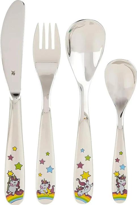 Produktbild WMF Kinderbesteck 4tlg Einhorn ab 3 Jahre Edelstahl poliert
