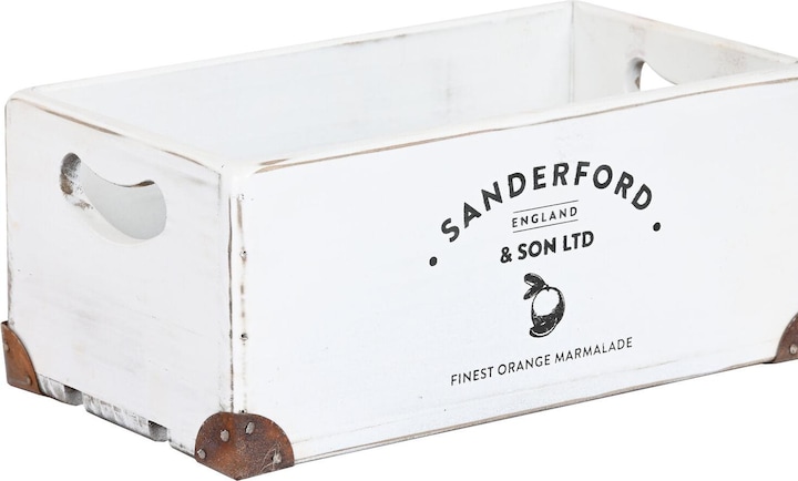 Actual product image Esprit Set of decorative boxes Home Sanderford White Fir wood 35 x 22 x 15 cm (5 Pieces)