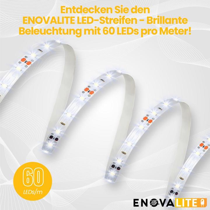 Actual product image Enovalite LED strips (Warm white, 500 cm, Indoor, Outdoor)