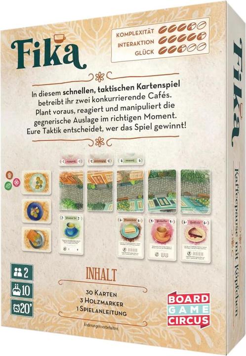 Produktbild Board Game Circus Fika (Deutsch, 2 Spieler)