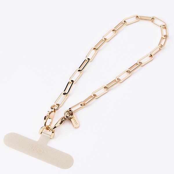 Produktbild Uniq Coehl GoldiLocks Handstrap uniwersalny sznurek do telefonu na rękę złoty/champagne go
