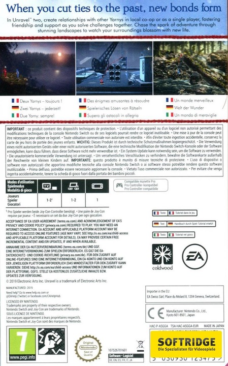 Image du produit EA Games Unravel Two (Switch, Multilingue)