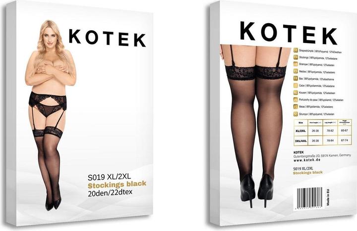 Produktbild Kotek KO S019 stockings black 20den XL/2XL (XL)