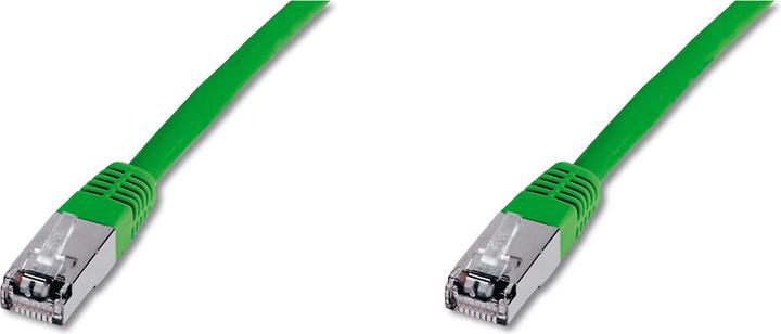 Immagine prodotto Digitus Cavo patch CAT 5e SF-UTP Cu PVC AWG 26/7 Lunghezza 0,5 m Colore Verde (FTP, CAT5e, 0.50 m)
