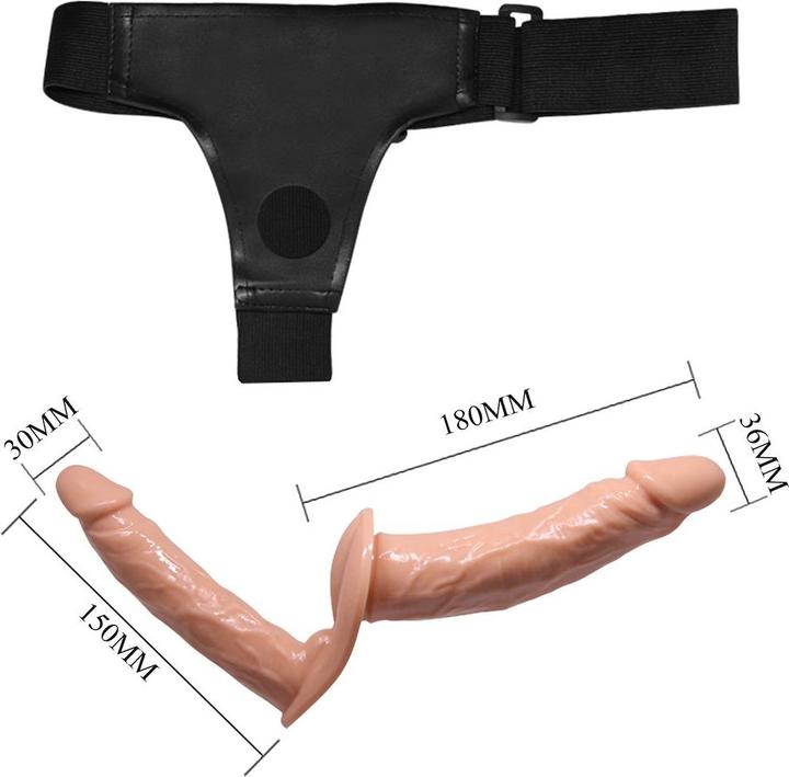 Produktbild Baile Ultra Passionate Harness Double Dildos With Harness