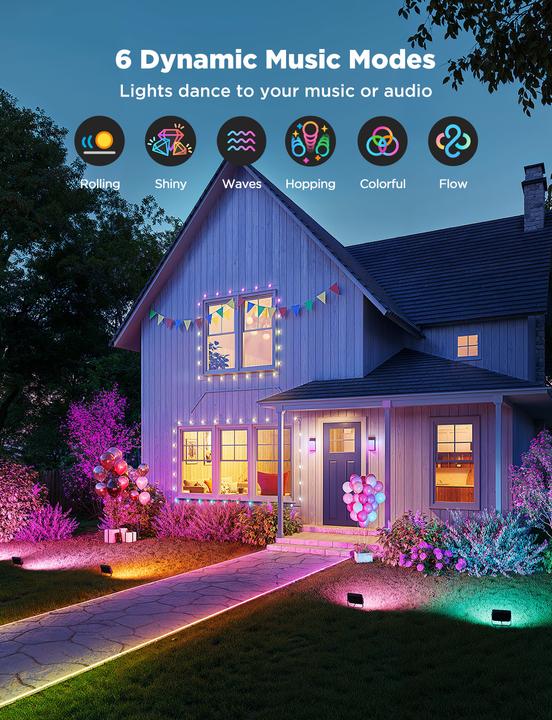 Produktbild Govee Outdoor Flood Lights 2 (1000 lm, IP66)